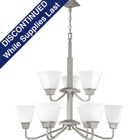 Progress Lighting Clifton Heights Collection Nine-Light Chandelier P400120-009